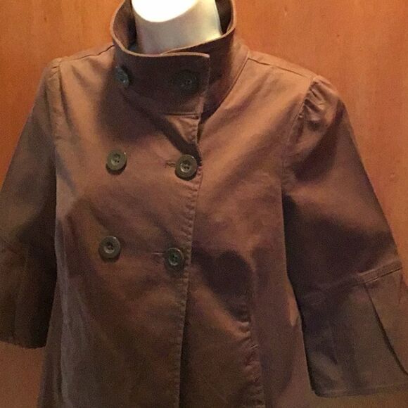 Ladies lightweight jacket in chocolate brown small - Picture 1 of 8
